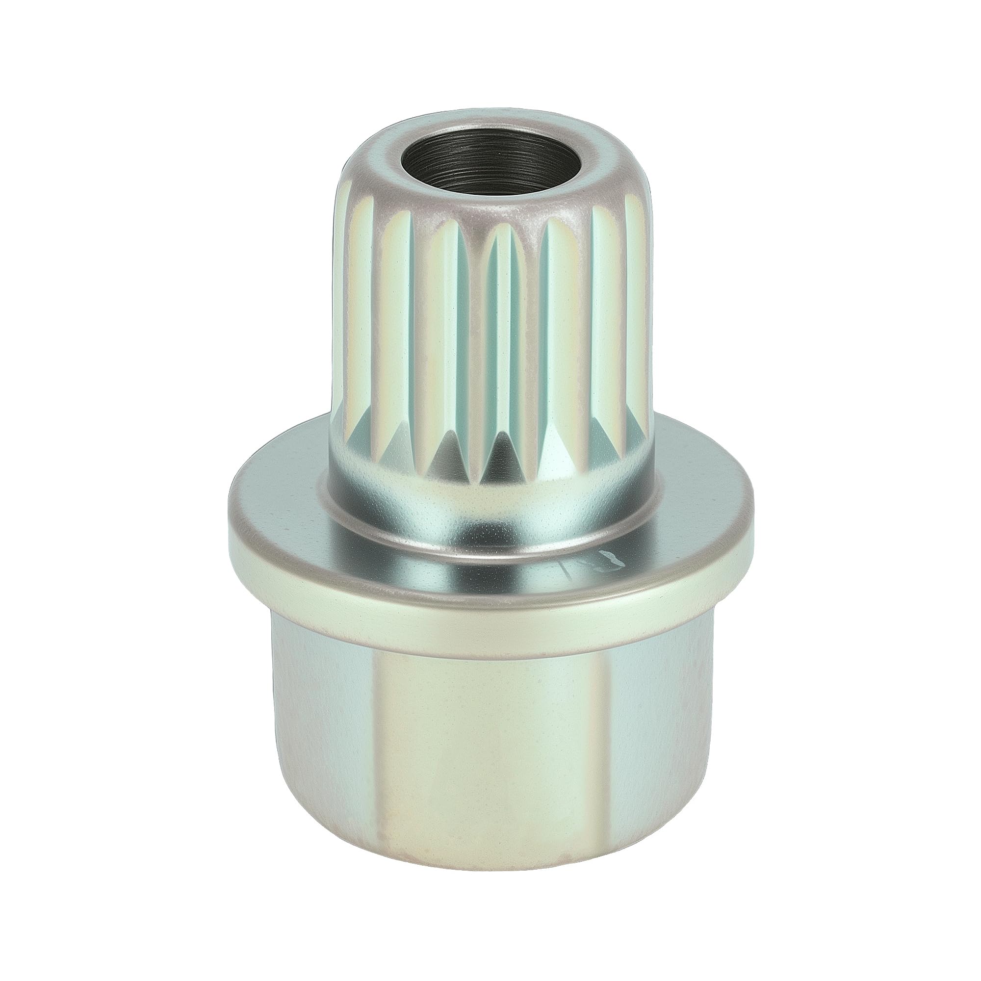 Wheel Lock Lugnut Compatible for BMW, Durable 34/18PT Galvanized Alloy Steel Silver Tone Anti-theft Screw Nut Removal Key Socket