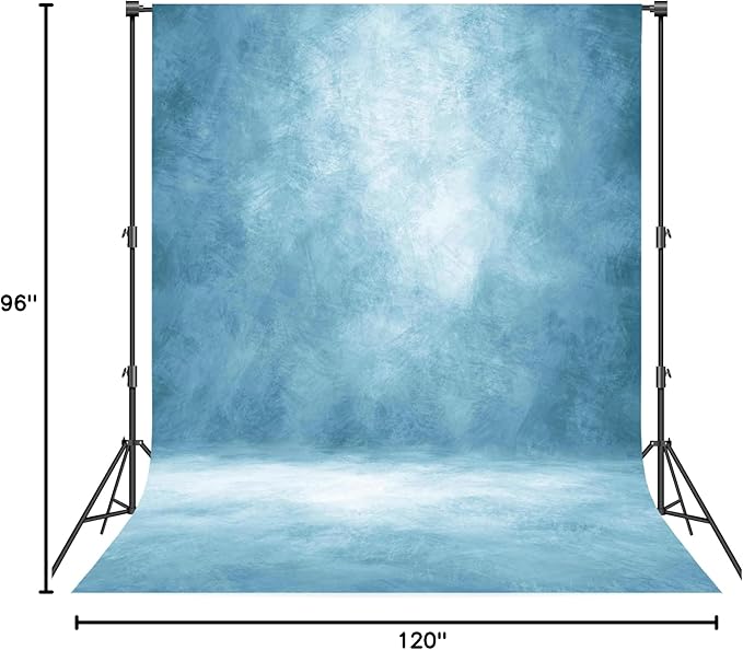 Fondo Fotográfico Abstracto Profesional 8x10ft Azul Claro miniatura 6