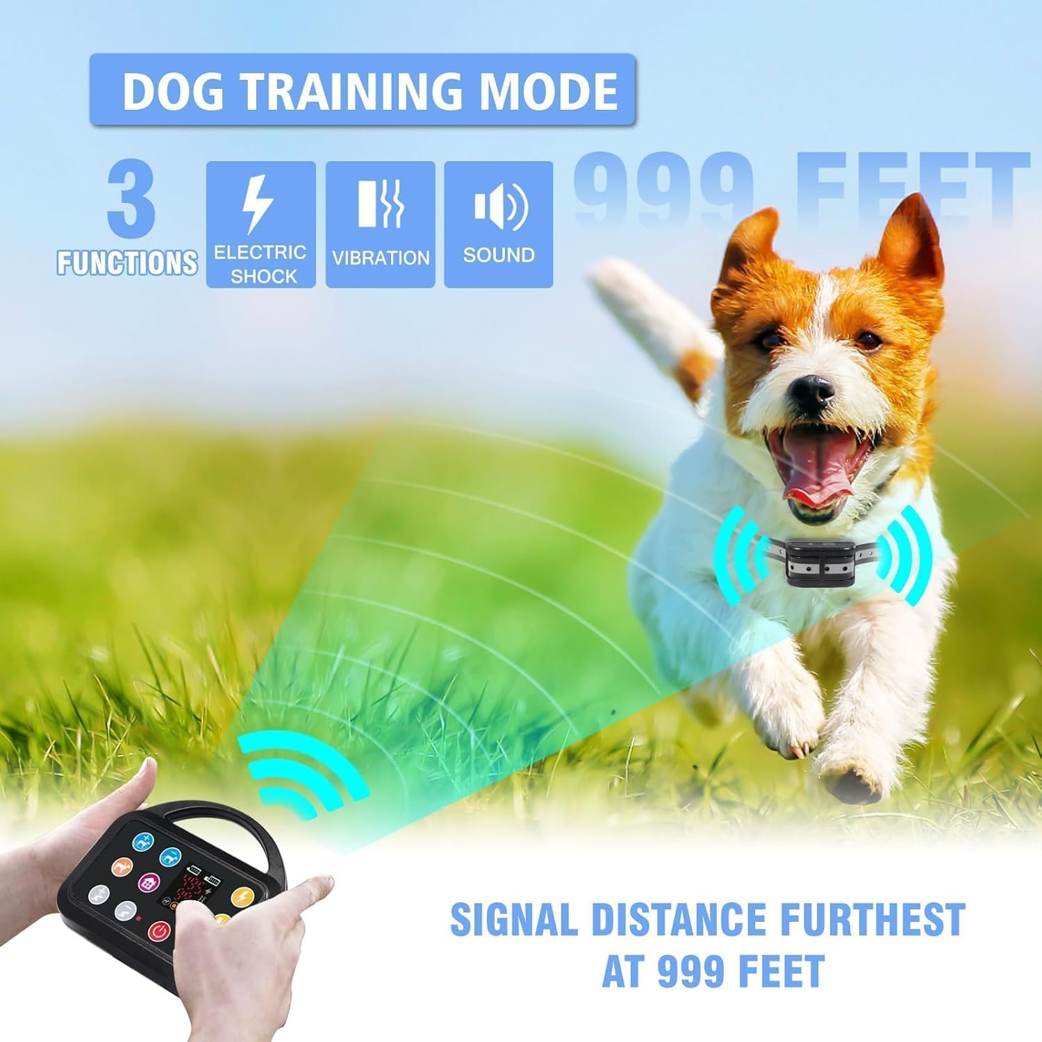 Plkm Dog Wireless Fence Indoor Outdoor Electric Fence Dog Training Collar Pet Intelligent 3 in 1 System, AI Technology Out-of-Range Reminder, Adjustable Range Shock Strength, Rechargeable Waterproof