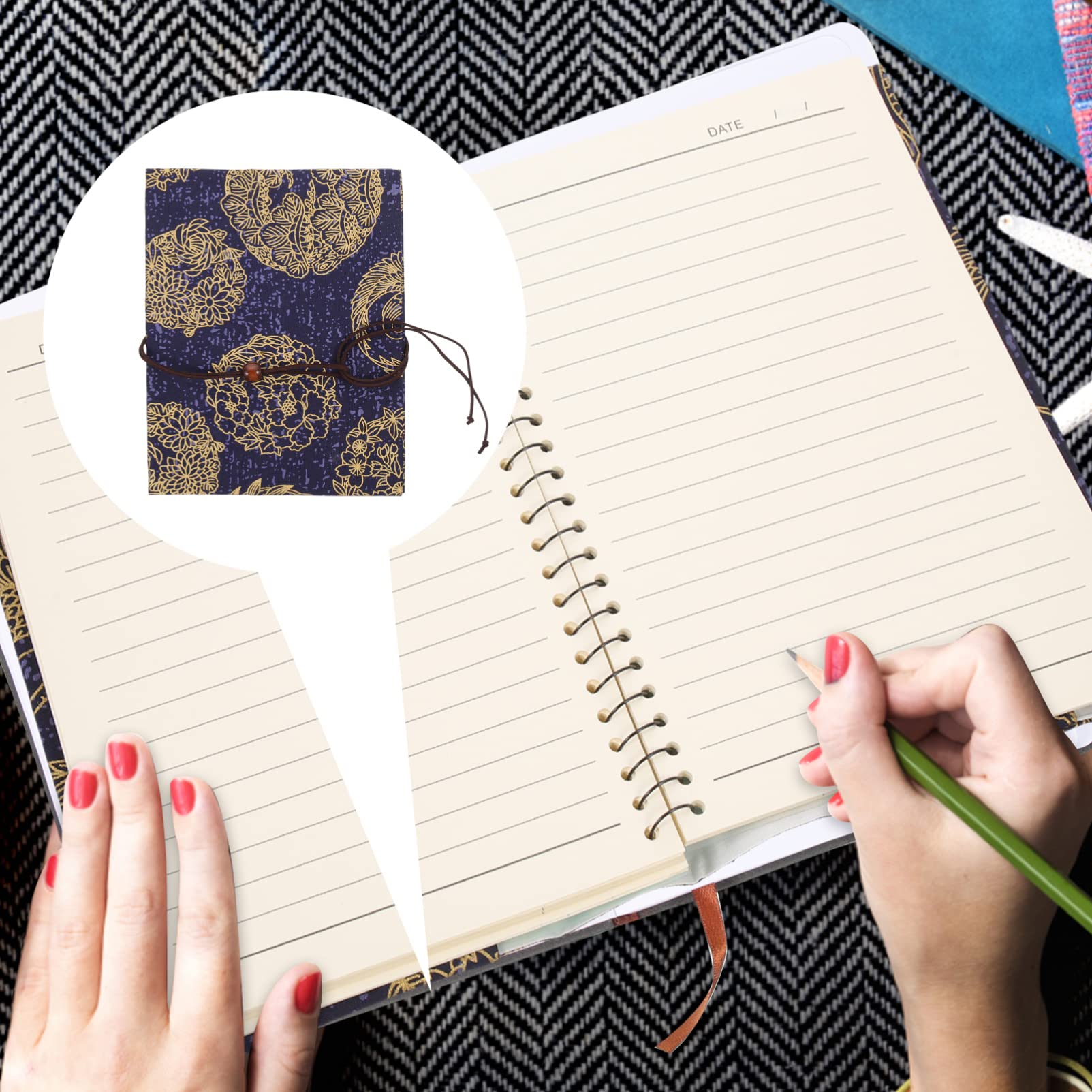 NUOBESTY 3 Pezzi Di Copertina Per Libri Per Studenti Portatile Lavabile Protezione Per Libri Decorativa Tessuto Per Libri