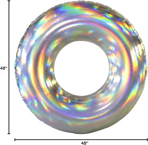 Miniatura 4 de PoolCandy Tubo de piscina jumbo, 42 pulgadas, holográfico