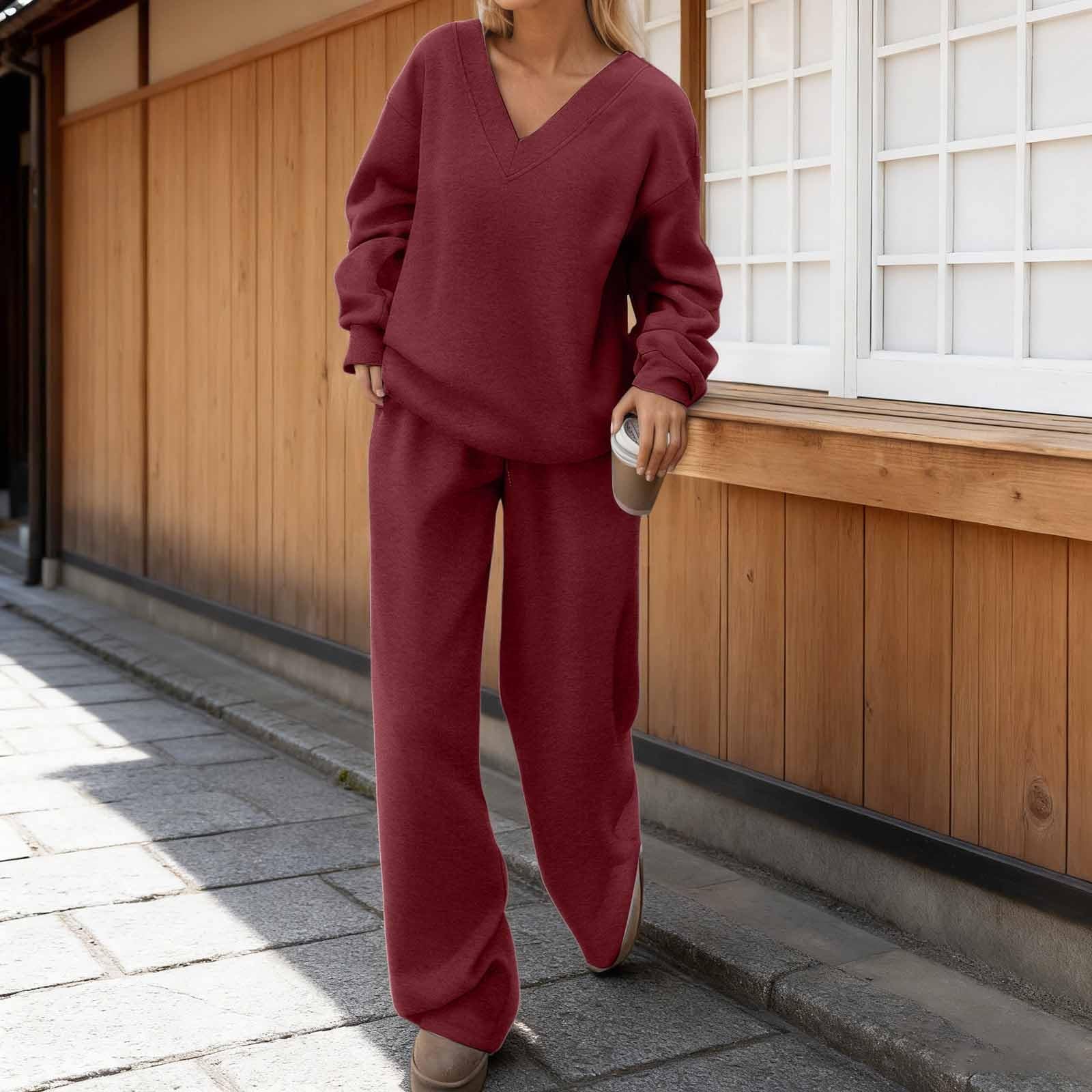 Pantaloni Casual Autunnali a Maniche Lunghe, Tinta Unita, da Lavoro, da Indossare Tutti i Giorni e per Andare al Lavoro