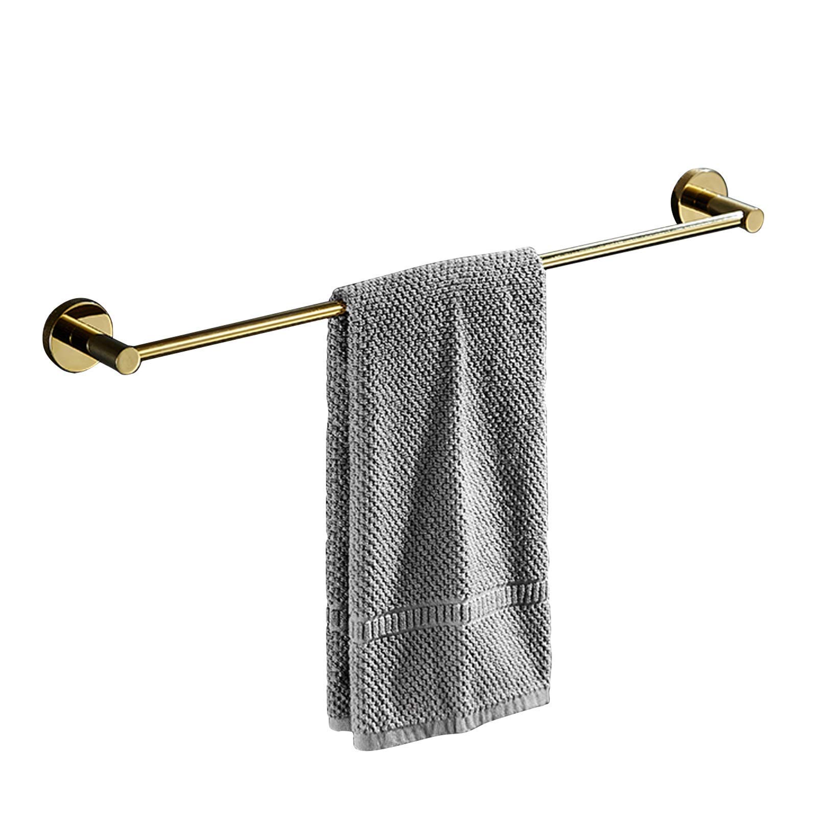 Railas de Toallas Toallas de Baño Montadas en la Pared, Rieles de Barra de Toallas Dere para Baño O Cocina Soporte para Toallas de Ducha de Montura de Pared/60Cm