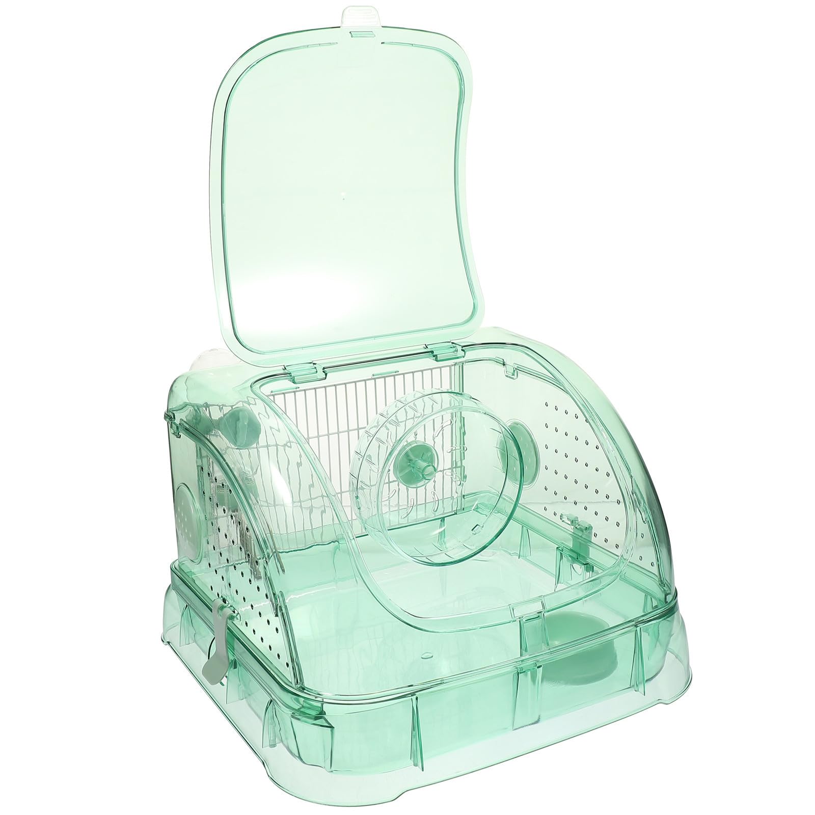 Levemolo 1 Satz Transparenter Hamsterkäfig aus Acryl Atmungsaktives und Sicheres Hamsterhaus für Kleine Mäuse und Kleintiere als Haustierbehälter
