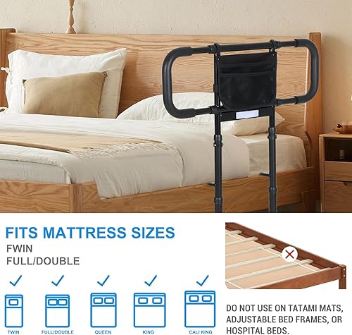 Miniatura 4 de Rieles de cama para adultos mayores, productos de asistencia para ancianos, barandillas para adultos Rlderly, barandillas de cama, barandilla de