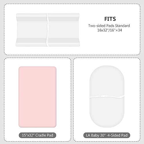 Miniatura 2 de TILLYOU Funda para cambiador de bebé, funda para cambiador para niñas y niños, ultra suave, transpirable, paquete de 2 unidades, estepa africana y