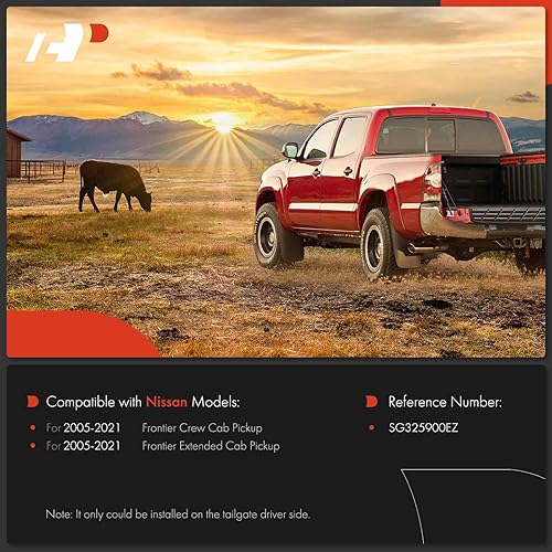 Miniatura 3 de A-Premium Muelle de gas de la ayuda de la elevación de la asistencia de la puerta trasera izquierda compatible con Nissan Frontier 2005-2021