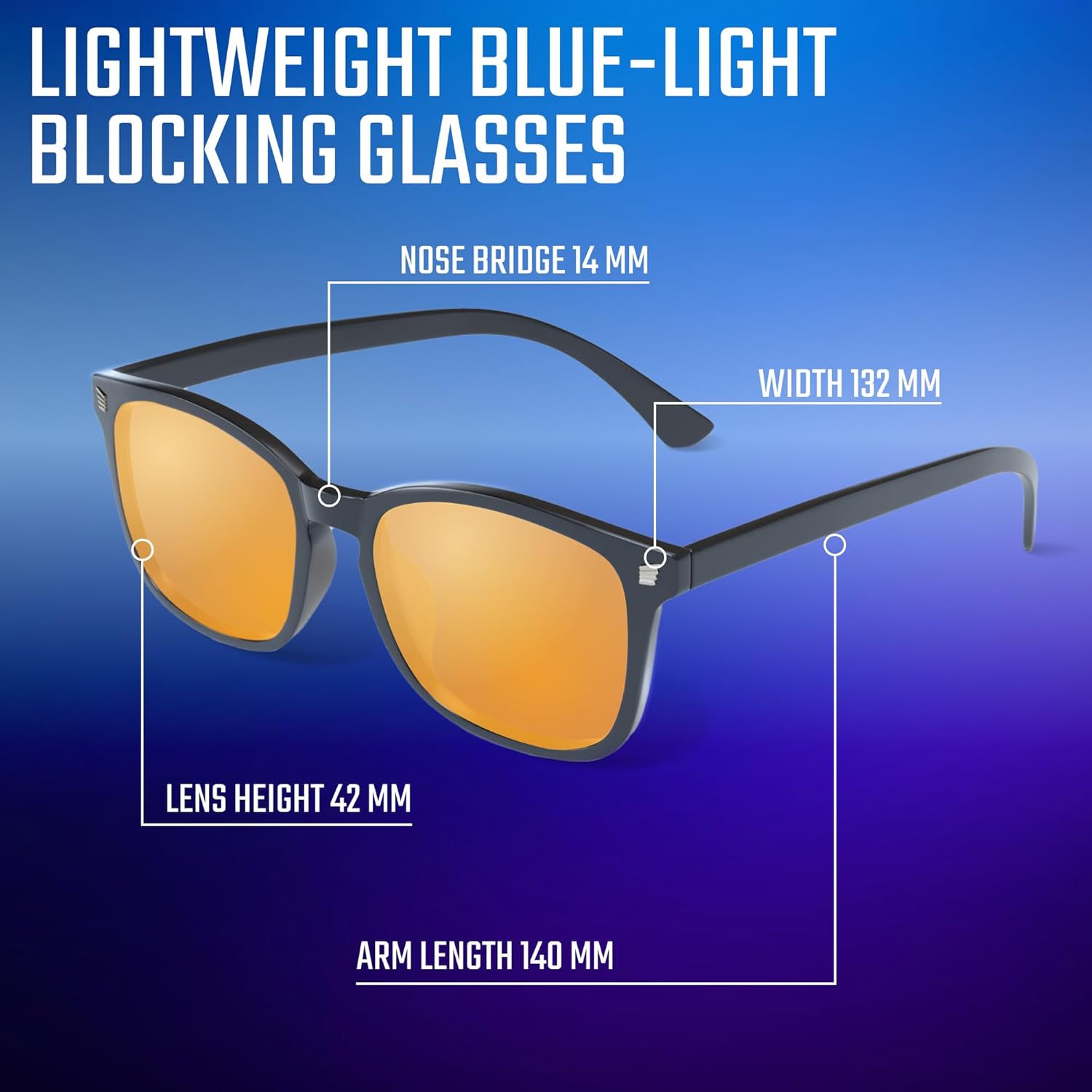 livho High Tech Blue Light Glasses - Advanced Blue Light Blocking Computer Glasses - Screen Fatigue & UV Protection - Image 3