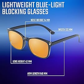 livho High Tech Blue Light Glasses - Advanced Blue Light Blocking Computer Glasses - Screen Fatigue & UV Protection