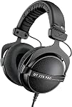 beyerdynamic DT 770 PRO 80 Ohm Over-Ear Studio Headphones in Gray. Enclosed design, wired for professional recording and monitoring