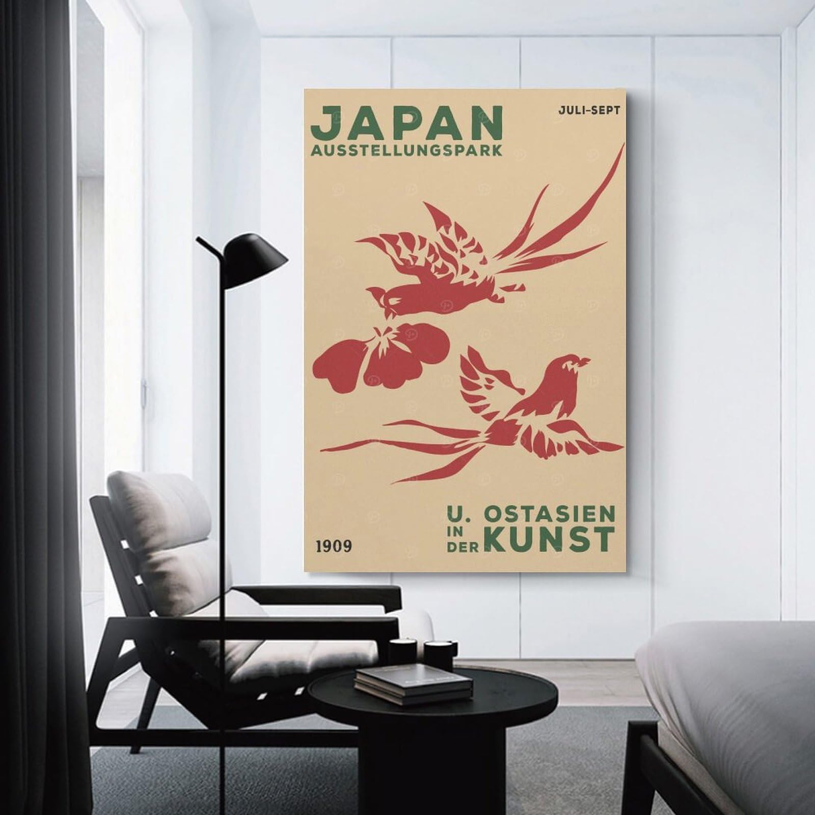 Junmoney Japan Exhibition Decorative Canvas Print, 24x36inch(60x90cm), for Hallway, Entryway Or Landing, Home Artwork for First Impressions