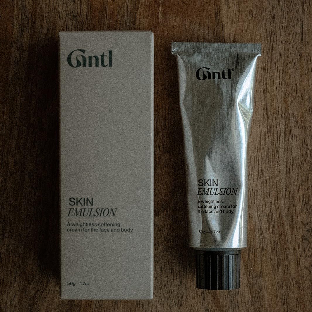 Gntl Skin Emulsion – Facial-Grade Face & Body Moisturizer (50 g) | Squalane, Rice Bran, Ume Plum | Hydrate, Repair, Soften | Non-Greasy + Fragrance-Free | Face, Body, Hands | Derm-approved