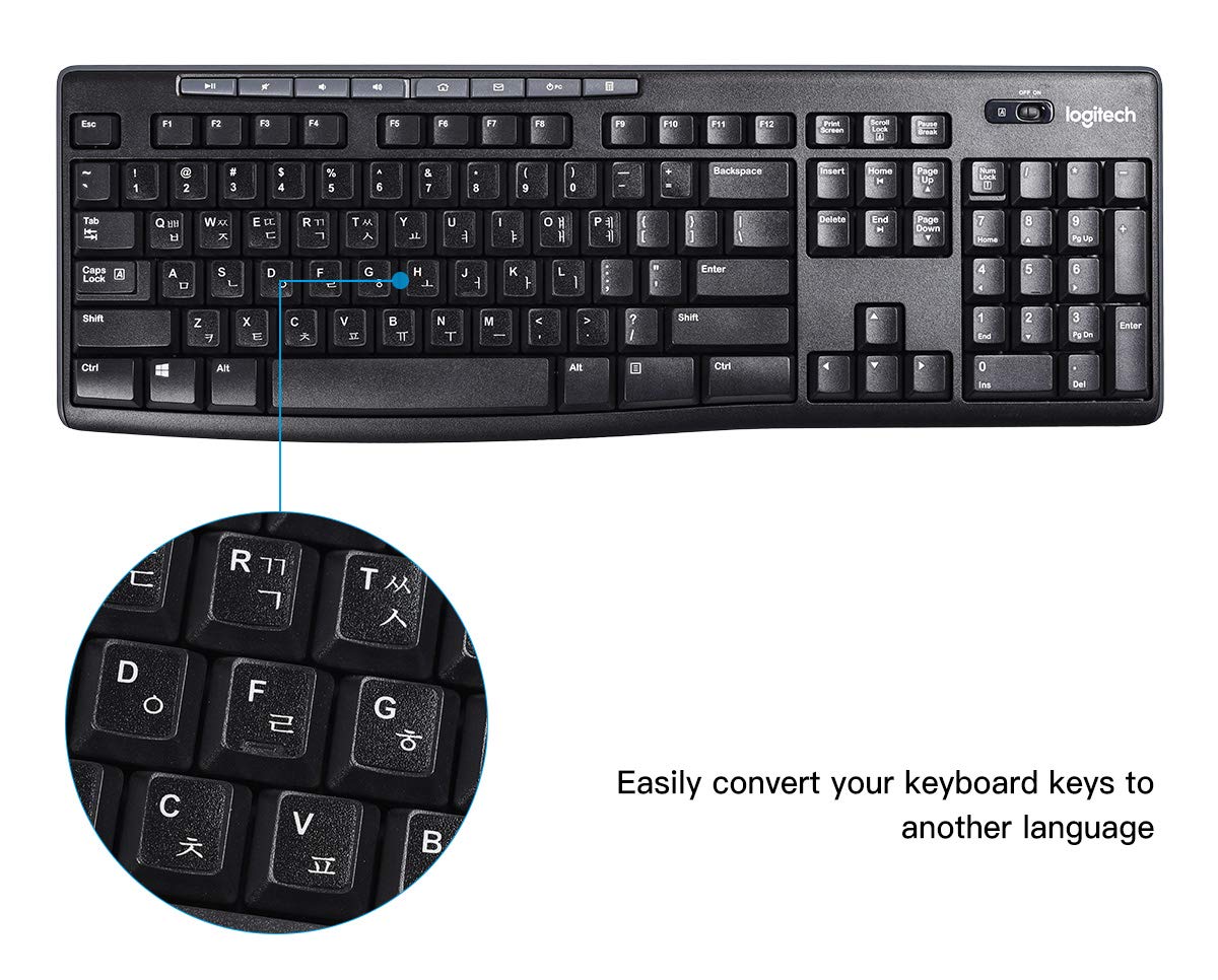 PATIKIL Coreano Tastiera Adesivi PC Tastiera Adesivi Nero Sfondo con Arancione Bianco Scritte per Computer Laptop Notebook Scrivania 2pz