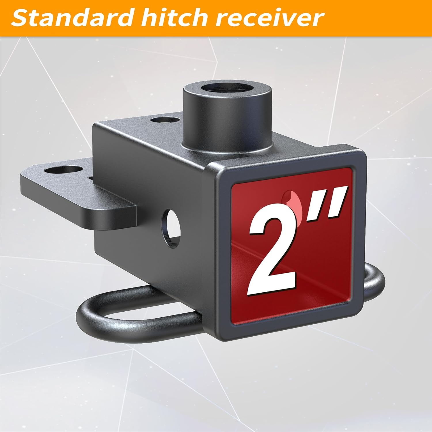 LOCAME 2 Inch Rear Trailer Hitch Receiver, Class 3 Trailer Hitch, Compatible with 2003-2018 Dodge Ram 1500, 2003-2013 Dodge Ram 2500 3500, 2019-2023 Ram 1500 Classic, LC0031