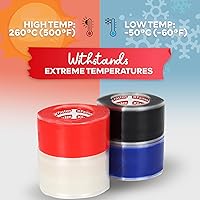 Vista 38 de XFasten Cinta autoadhesiva de silicona, para fusión 1 pulgada X 36 pies, Azul