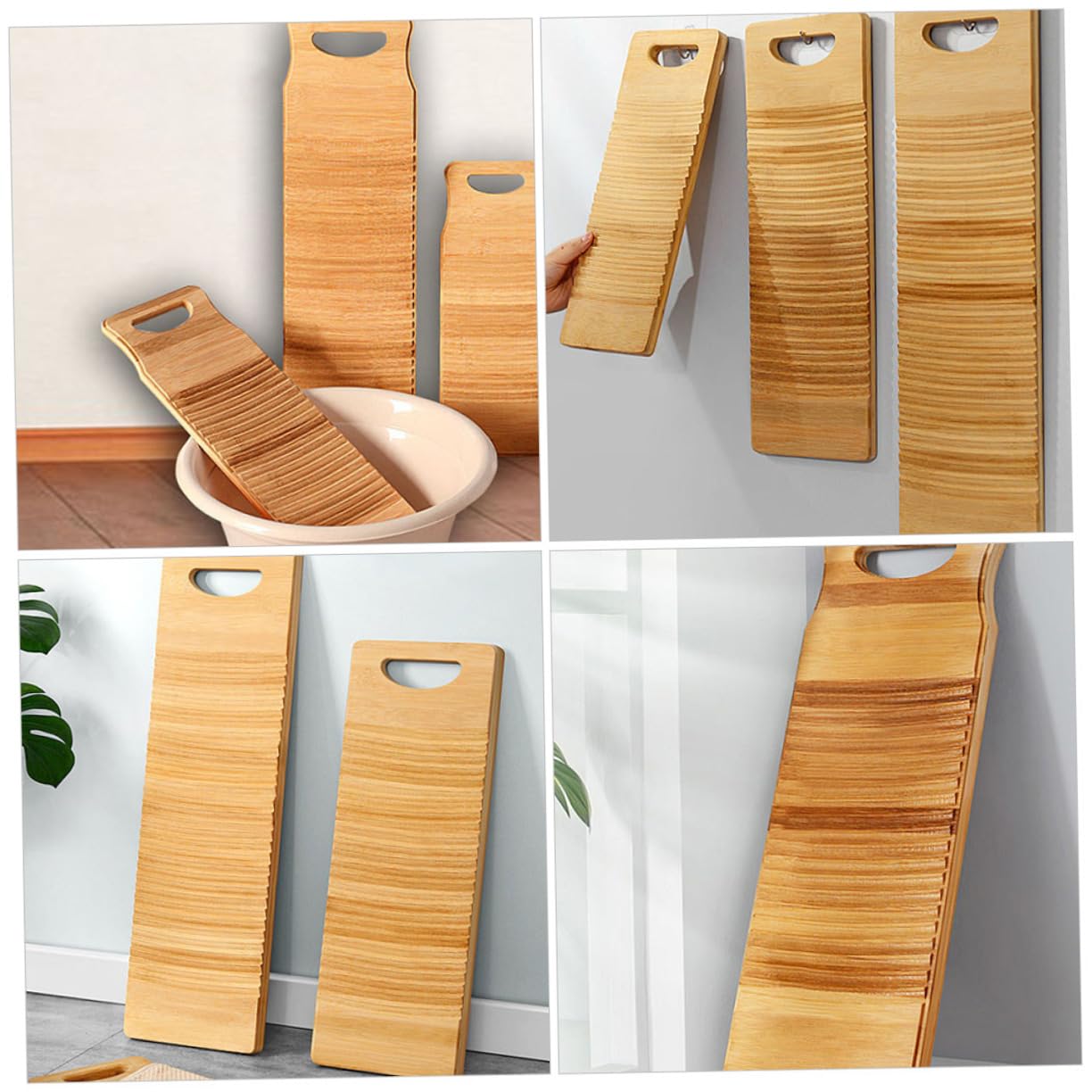 Tabla Cm de Madera Engrosada 8 de Ropa, 50x18x1 Lavar