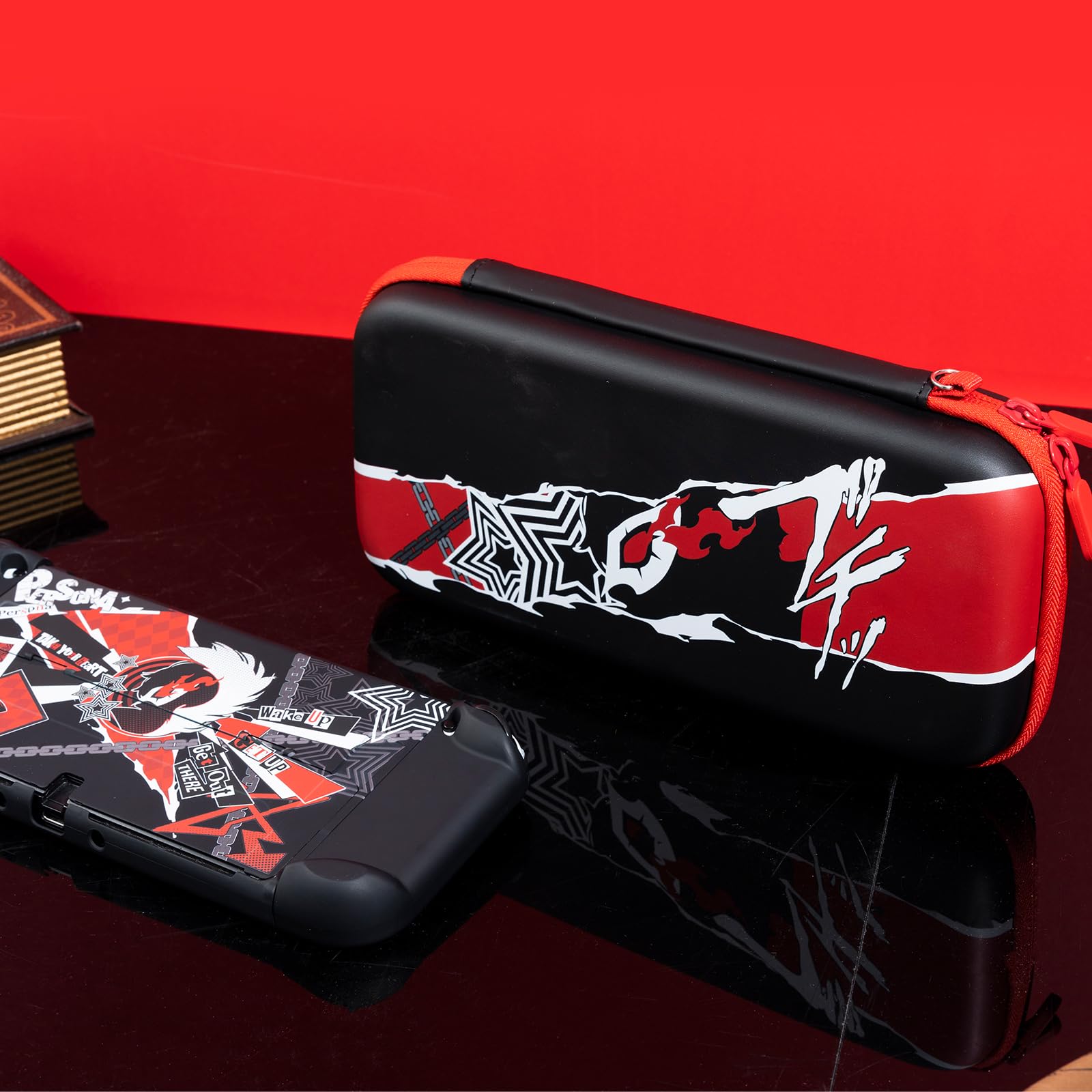 Funda de transporte para Nintendo Switch/Switch OLED, funda rígida protectora portátil de viaje con 20 ranuras para tarjetas de juego, funda de almacenamiento rígida para consola Switch y
