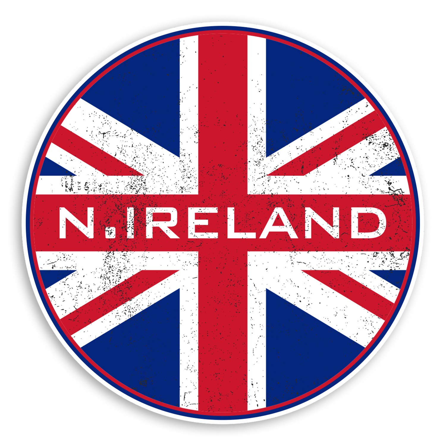 2 x 10cm Northern Ireland Vinyl Stickers - Travel Flag Luggage Sticker #30482 (10cm Wide)