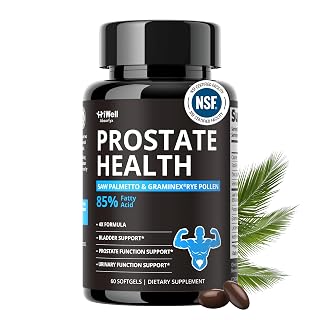 Prostate Health Supplement for Men, 30-Day Supply, 60 Ct | Saw Palmetto Oil 85% Fatty Acids, Pumpkin Seed Oil, Graminex® Rye Pollen, Urinary Flow & Nighttime Support, Pharma-Grade - Amazon product rated Grade A