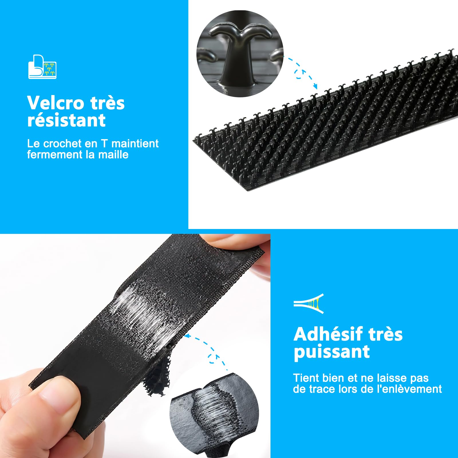 BKSAI Moustiquaire Fenêtre Sans Percage Adhésif | Fibre de Verre Résistante | Fermeture Magnétique Réglable | Découpable Jusqu'à 130x100 cm | Anti-Insectes Anti-Mouches pour Location Fenêtre Toit