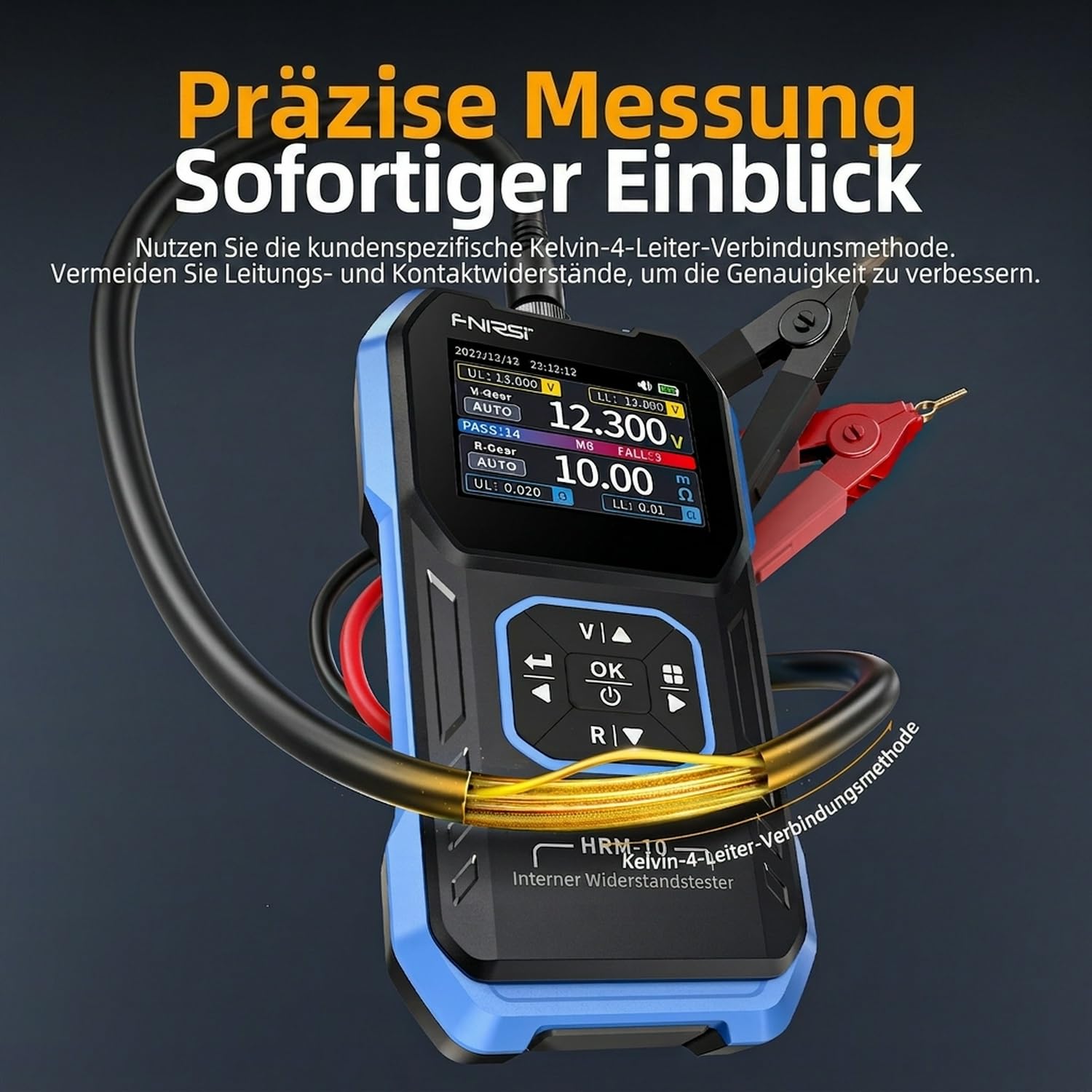 Innenwiderstand Messgerät 100V 200Ω Digitaler Batterietester HRM-10 für Li/Lab/Zine/Bcb Batterie