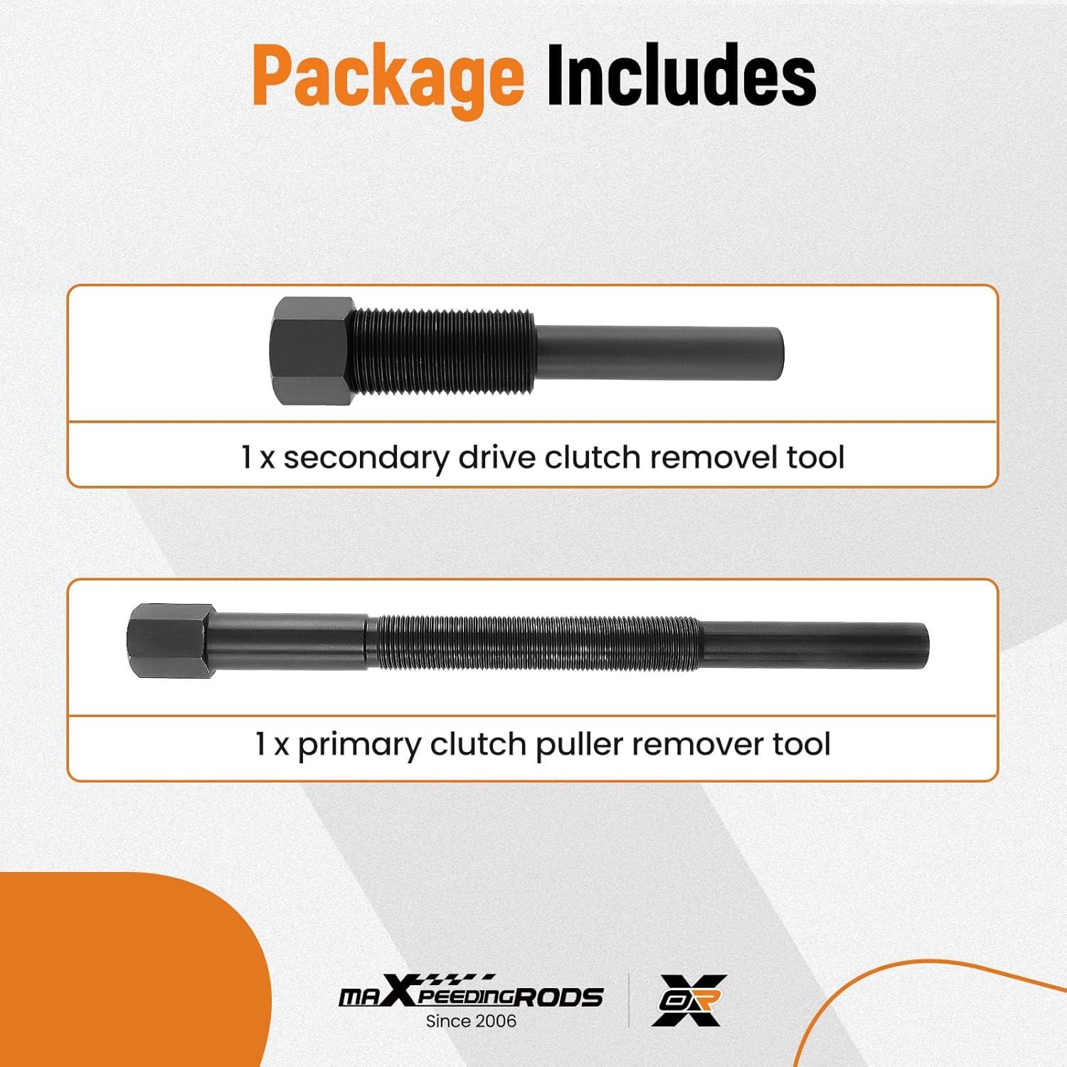 maXpeedingrods Primary & Secondary Clutch Puller Removal Tool for Polaris ATV 1985-2016, ATP 330 500, Magnum 330 325 330 425 500, Sportsman 300 400 450 500 600 700 800, Replace 2870506 2870903