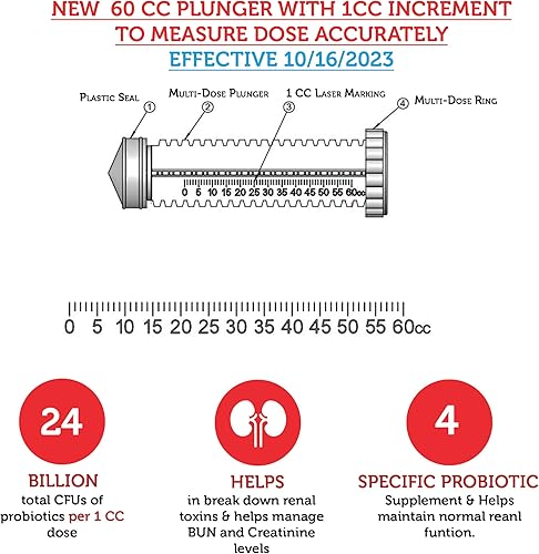 Miniatura 10 de Azovast Plus Suplemento de salud renal para perros y gatos, polvo oral (6 onzas)  (120 dosisfrasco), no requiere refrigeración, ayuda a apoyar la
