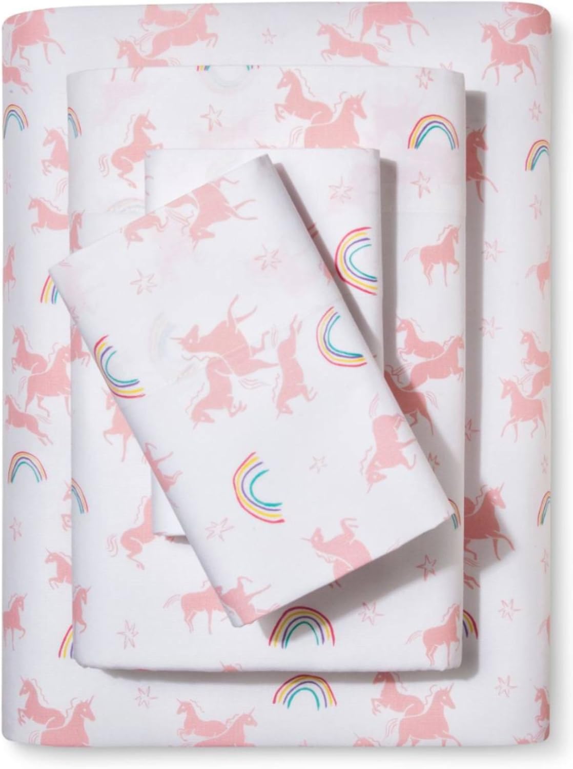 Pillowfort Unicorn Full Size Cotton Sheet Set Home & Kitchen