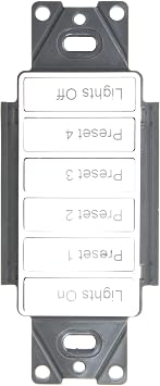 COOPER GREENGATE RC-6TSB-T05-W وحدة تحكم الغرفة المحفورة مسبقًا Wallstation مفتاح الجهد المنخفض