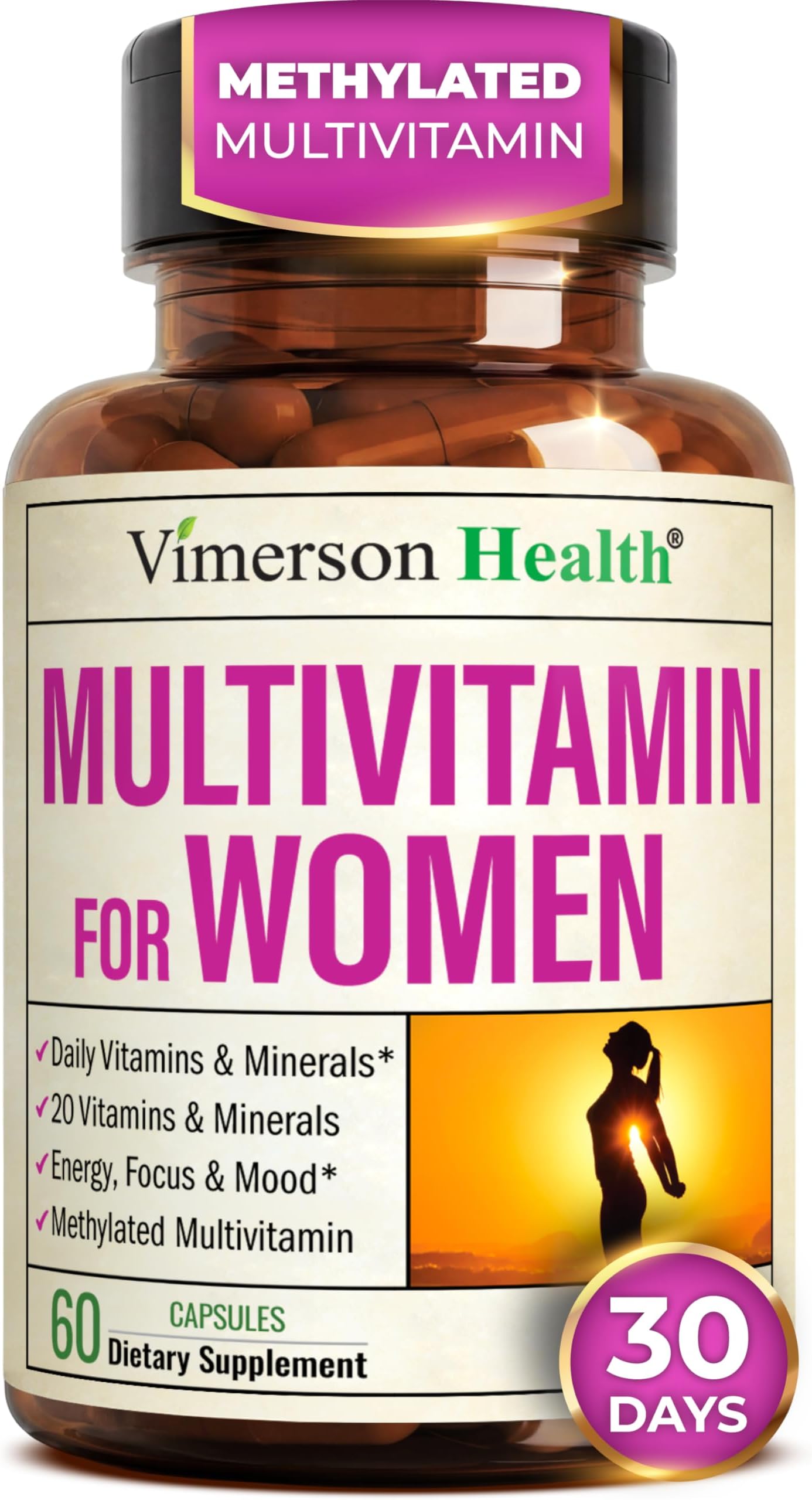 Vimerson Health Women's Daily Multivitamin Multimineral Supplement - 60 Capsules