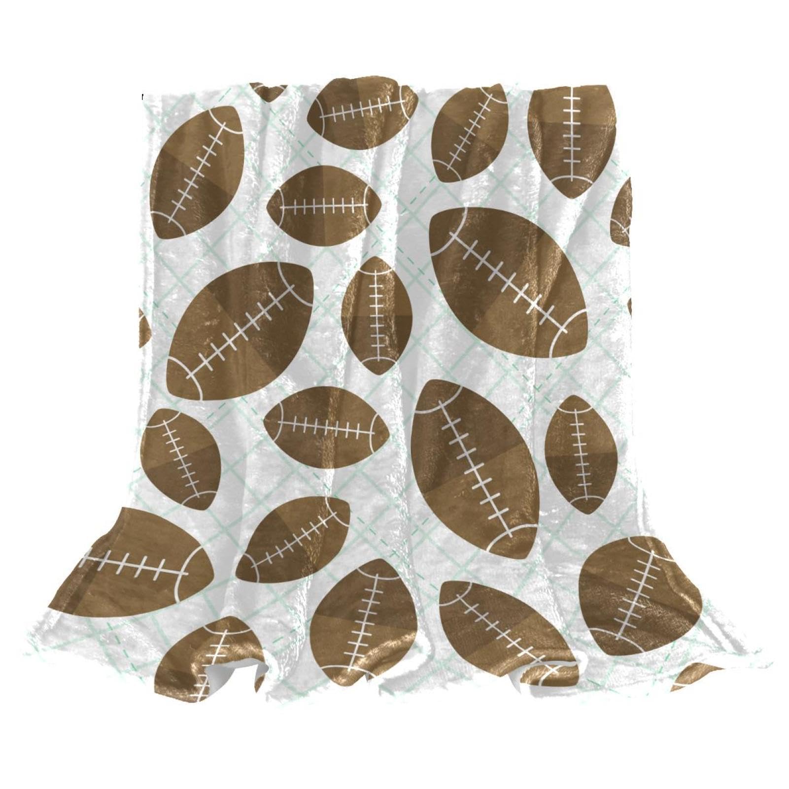 Couverture de lit football américain plaid polaire chaud salon et chambre