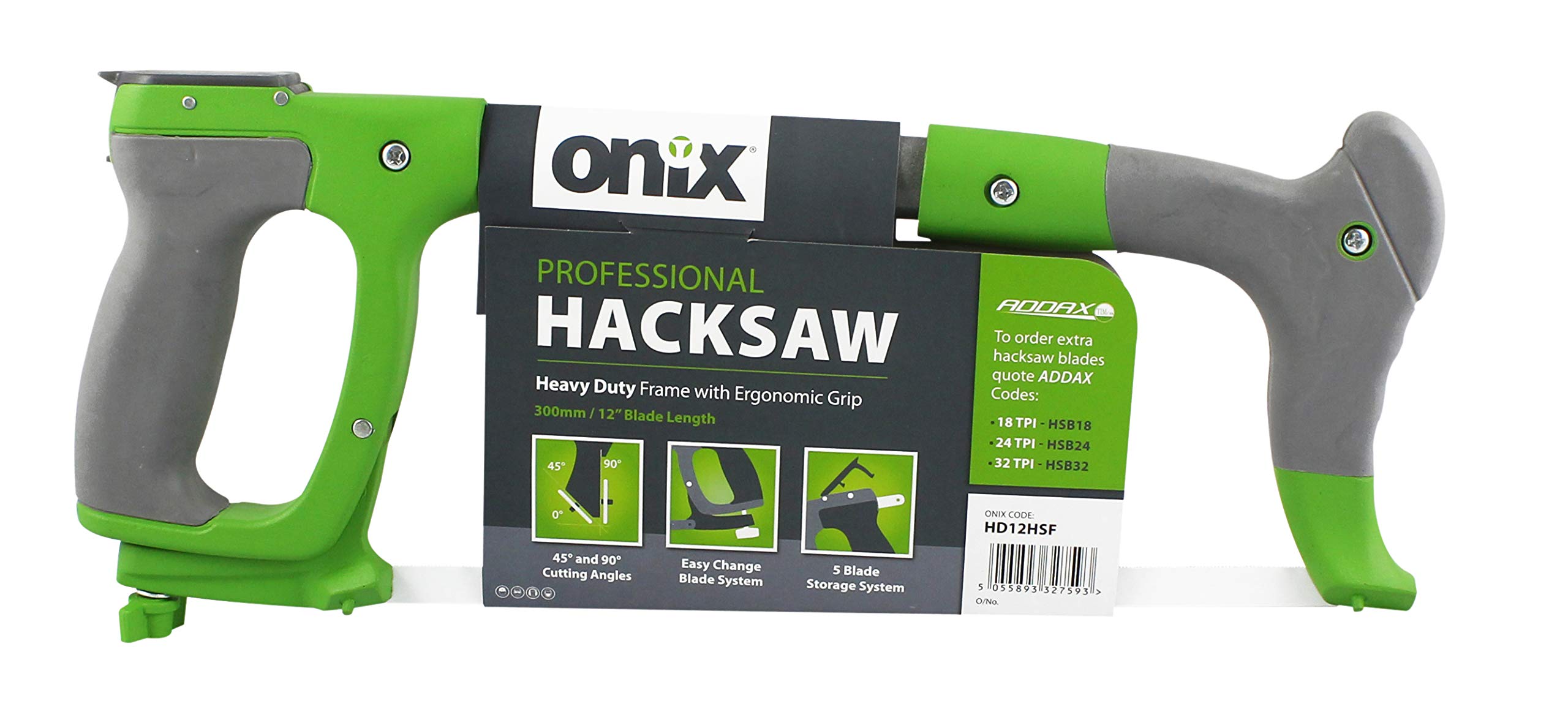 Onix HD12HSF Scie à métaux professionnelle Vert 30,5 cm