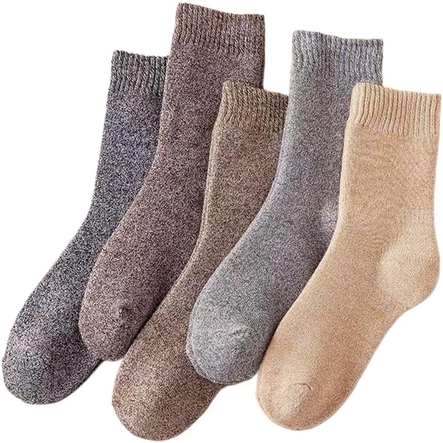 5 Pairs Thicken Men's Socks Cotton Towel Keep Warm Winter Male Thick Thermal Snow