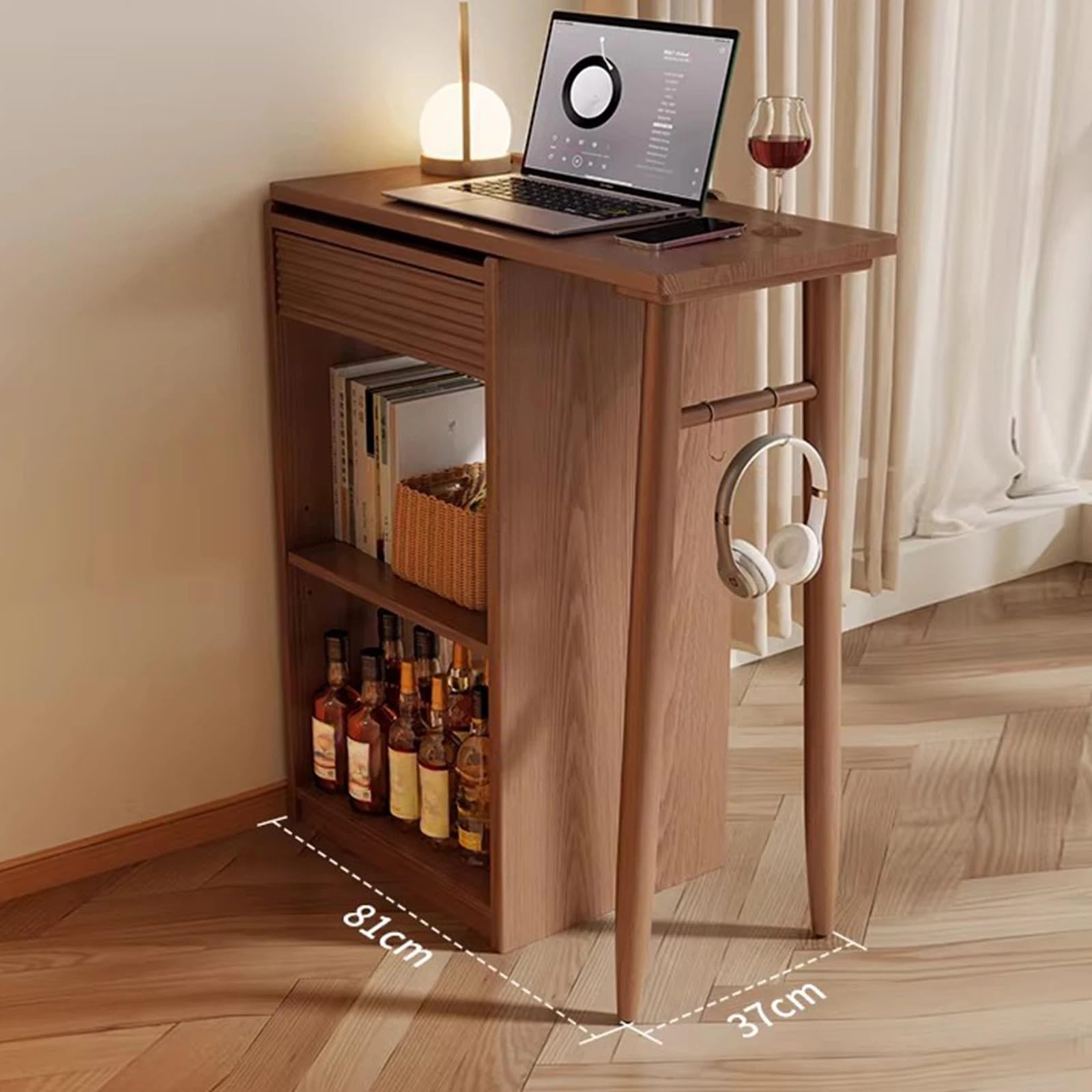 Zf9tBw5sH Unità cucina ad isola Tavolo da bar ad isola con cassetto e ripiani. Consolle multifunzionale