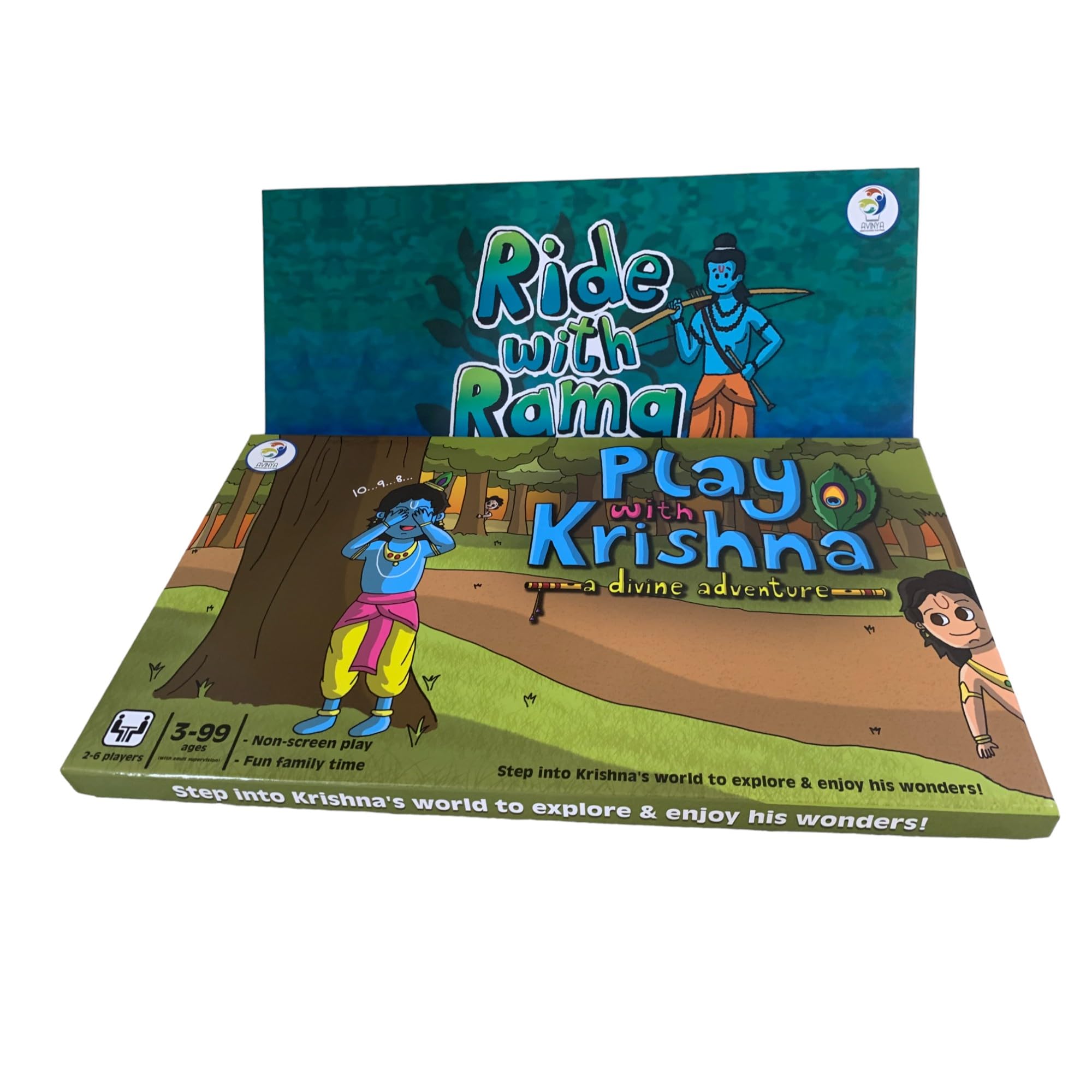 Play with Krishna Board Game - A Divine Adventure & Ride with Rama 2in1 Board Game (Combo) & for Adults and Kids 3+, Learn About Ramas Journey & Explore Krishna’s Adventures, Proudly Made in India (B0D9QLM99B) Amazon Price History, Amazon Price Tracker