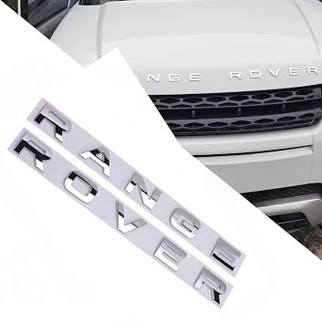 for Range Rover Emblem 3D Letters Replacement Part Badge Sticker Rear Body Decal Accessory Silver