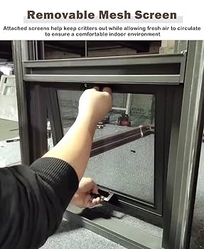 Amazon.co.jp: アルミサッシ窓 枠付き 自宅の地下ガレージ用の