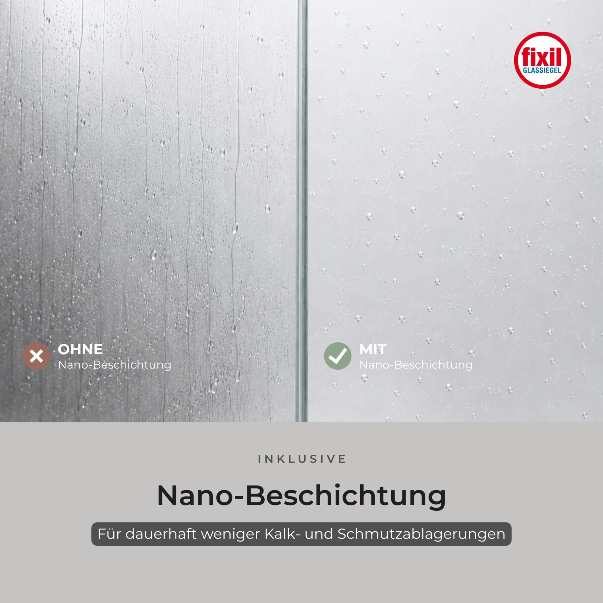 Schulte Sunny Schwenk-Schiebetür für Nische 90 cm, ESG Sicherheitsglas 6 mm, Fixil Antikalkbeschichtung, Aluminium Schwarz Matt, anschlagslos, Duschkabine Nischentür
