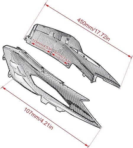 Miniatura 3 de Carenados de marco de motocicleta para Yamaha MT09 MT-09 MT 09 2017-2020 MT-09 asiento trasero de motocicleta lateral Planel Cowling cubierta