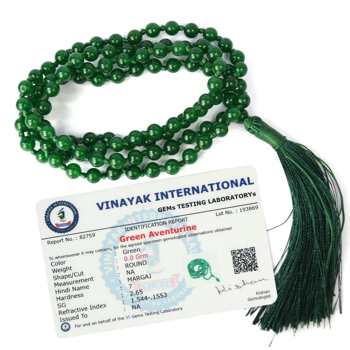 Reiki Crystal Products Certified Green Aventurine Mala Semi Precious Crystal Stone 6 mm 108 Beads Jap Mala/Necklace for Reiki Healing (B092DLLB9Z) Amazon Price History, Amazon Price Tracker