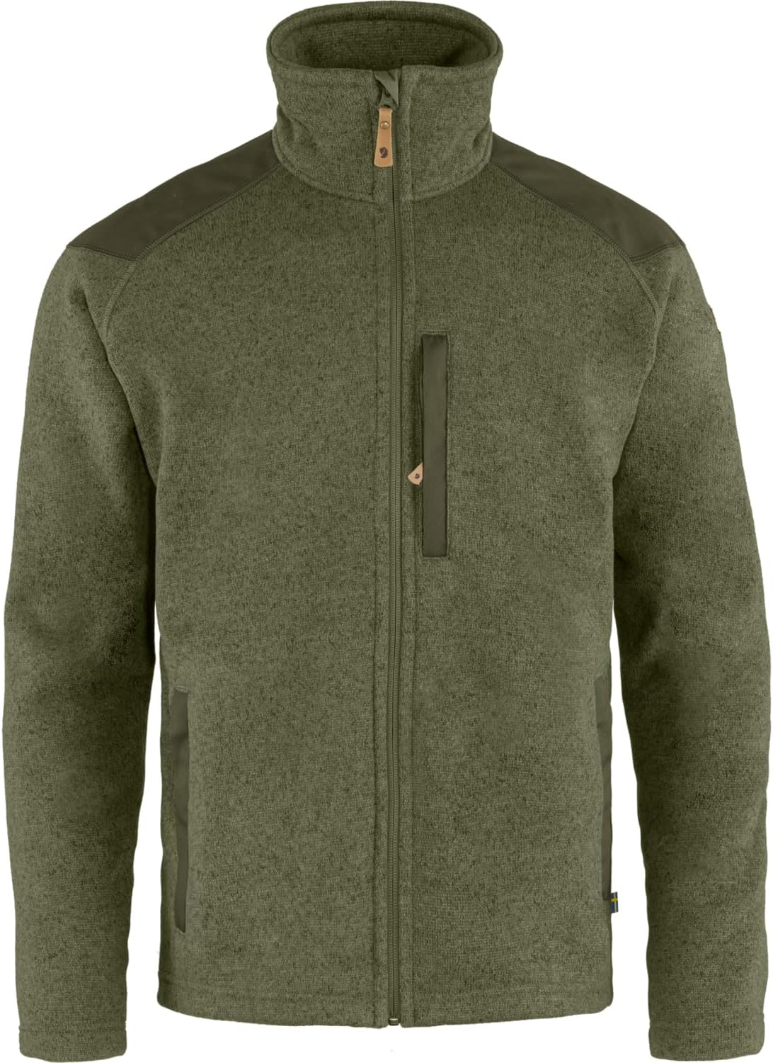Fjällräven Buck Fleece Men's Jacket - Warm Durable Full Zip Midlayer for Hiking Trekking Outdoor Layering