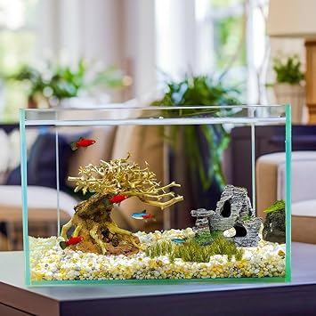 2Pcs Fish Tank Decorations, Aquarium Ornaments, Fish Tank Ornament Suitable for Aquarium Enthusiasts, Fish Breeders, Home Decoration Enthusiasts