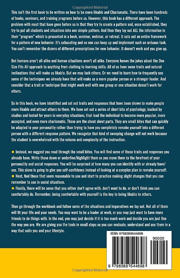 Miniatura 2 de The Cheat Sheet on How to Become More Likable and Charismatic in Less Than 5 Days You Can Learn How to Improve Your Leadership, Communication, and