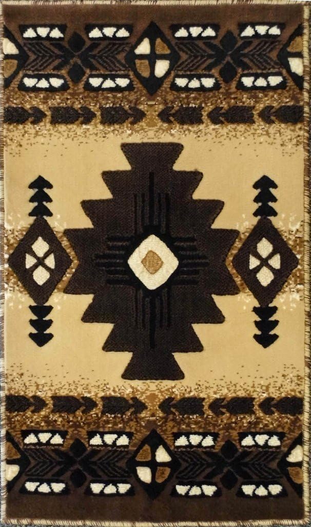 Southwest Native American Indian Berber Area Rug (24 Inch X 40 Inch Mat)