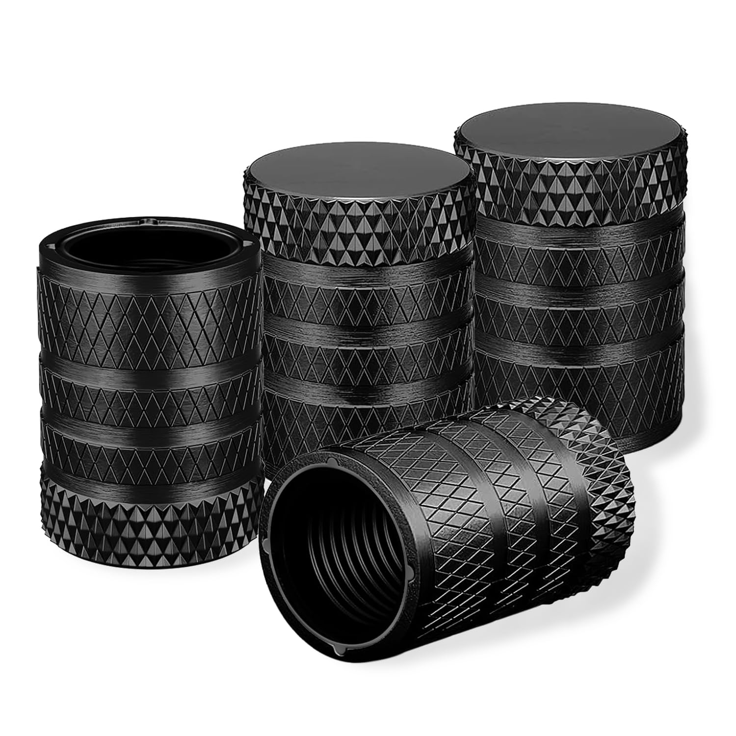 Marcraft 50 Tappi Per Valvole In Plastica Grigia – Universali Per Auto, Moto, Bici, Camion – Con Guarnizione In Gomma Antipolvere