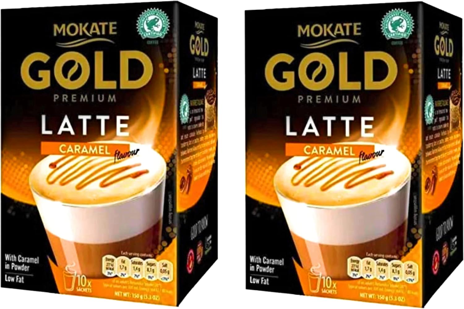 Mokate Gold Premium Latte Caramel Flavour with Caramel in Powder *2x boxes 10x sachets 4 71fPi0ZHHjL. AC SL1500