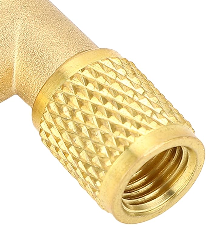 Válvula de Carga de Refrigerante Pwshymi, Válvula de Escape de Latón para Herramientas de Reparación de Líneas de Aire Acondicionado miniatura 8