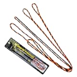 LWANO D97 Flemish Twist Bow String Handmade Fast Flight Bow String 16 Strands 54-70in Replacement Bowstring for Traditional Longbow Recurve Bow