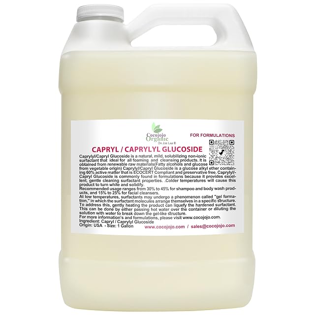 Dr Joe Lab Capryl Glucoside Liquid Surfactant - Caprylyl Natural Plant Derived - DIY Skin Care - Shower