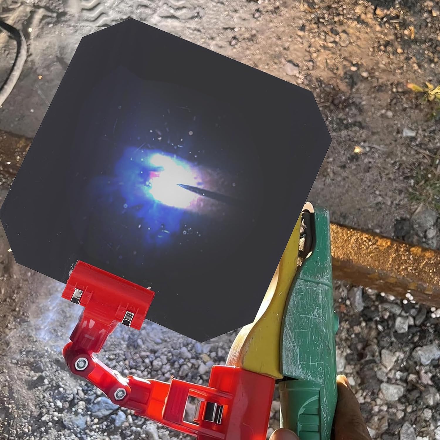 Clip On Welding Panel Welding Blackout Panel Automatic Darkening Adjustable Clip On Protective Plate for Argon Arc Welding Projects